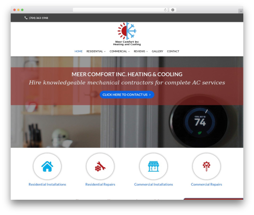 Beacon Theme theme WordPress - meercomforthvacservices.com