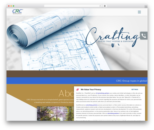 CRC WordPress theme - www.crcgroup.in