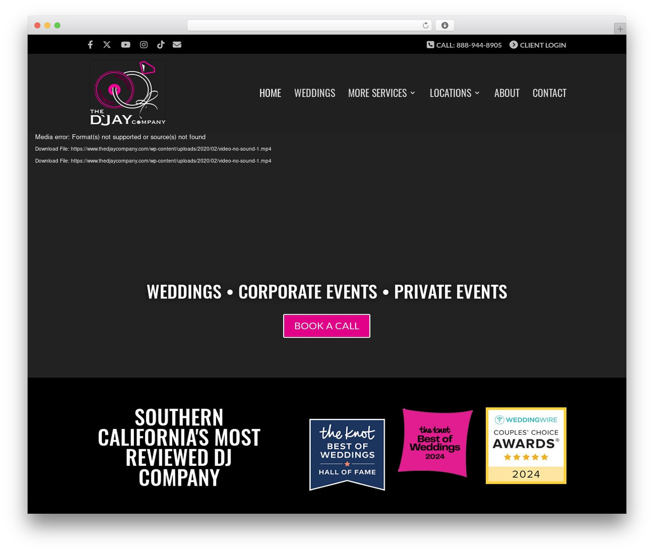 Divi theme WordPress - thedjaycompany.com