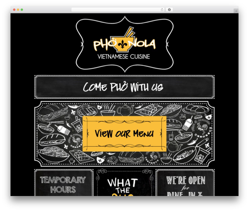 Lafka WordPress theme - pho-nola.com