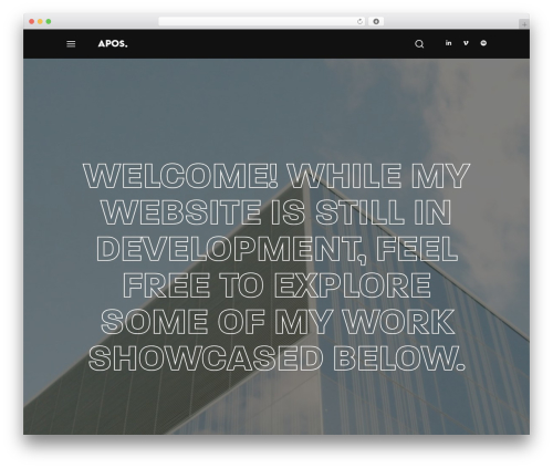 Noxe theme WordPress - apostolidisfilms.com