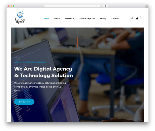 WordPress theme Braintech - lumosbyteslimited.com