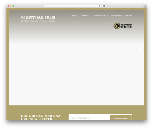 WordPress theme Chords - martinahug.com