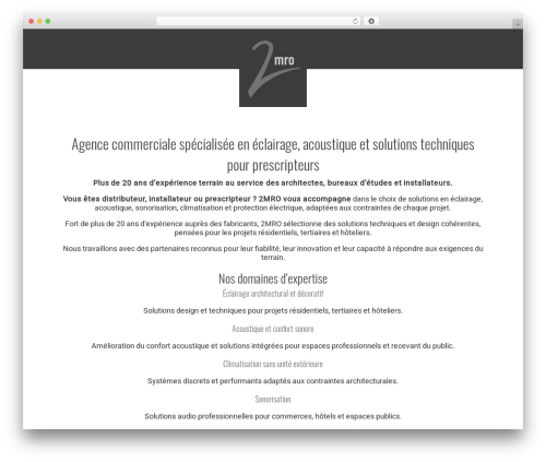 WordPress theme Thème 2MRO - 2mro.fr