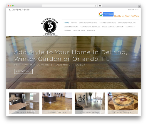 Beacon Theme garden WordPress theme - etchedinstonedesigns.com