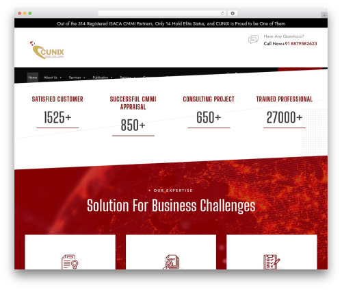 Corzo WordPress theme - cunixinfotech.com