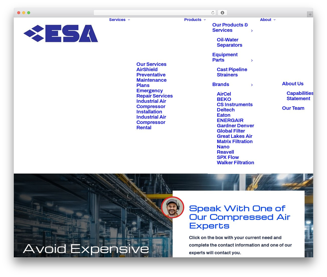ESA premium WordPress theme - engineeringsales.com