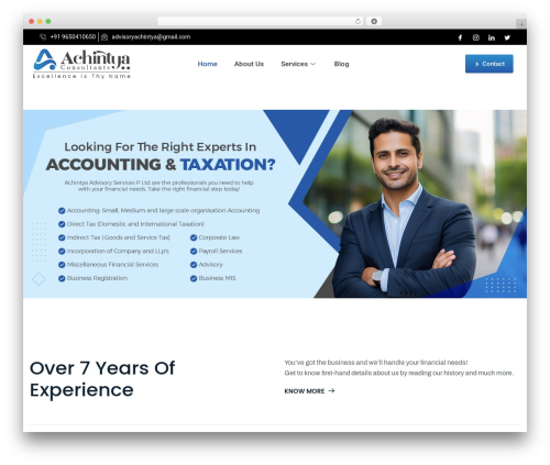 Barnix top WordPress theme - achintyaadvisory.com
