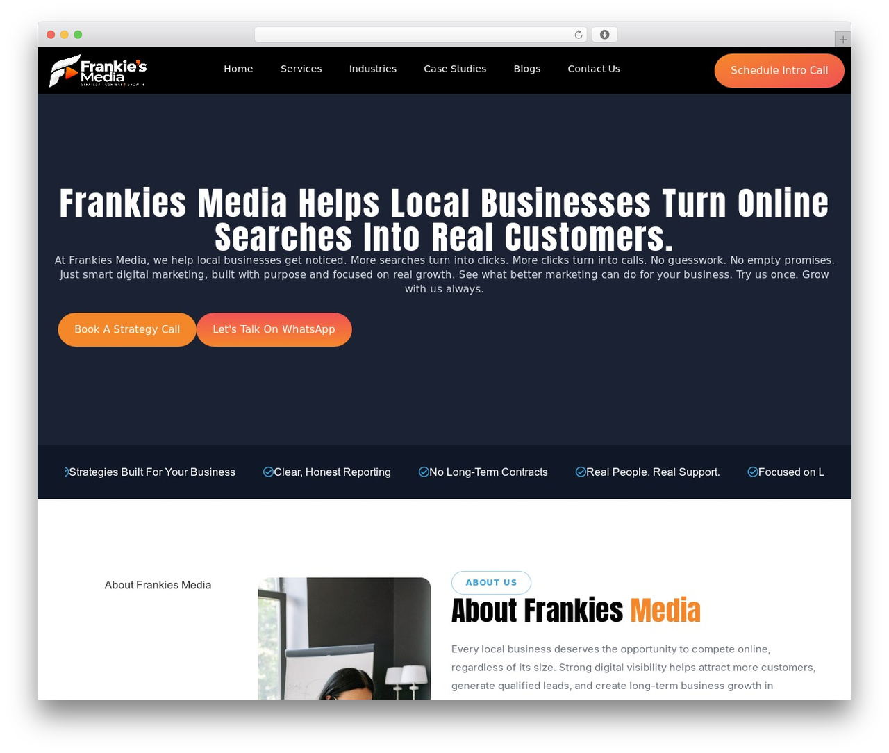 Hello Elementor WordPress theme for business - frankiesmedia.com