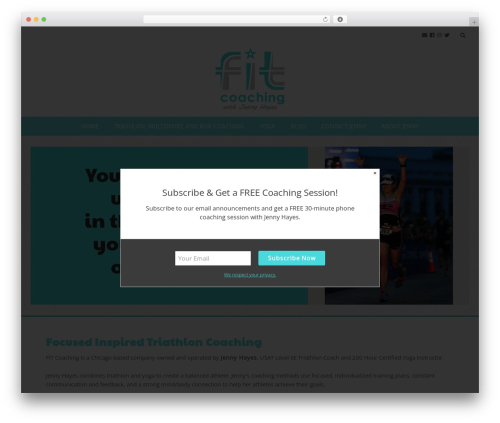 Jump Start WordPress theme design - jennyhayescoaching.com