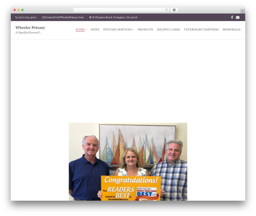 Obsequy top WordPress theme - wheelerpetuary.com