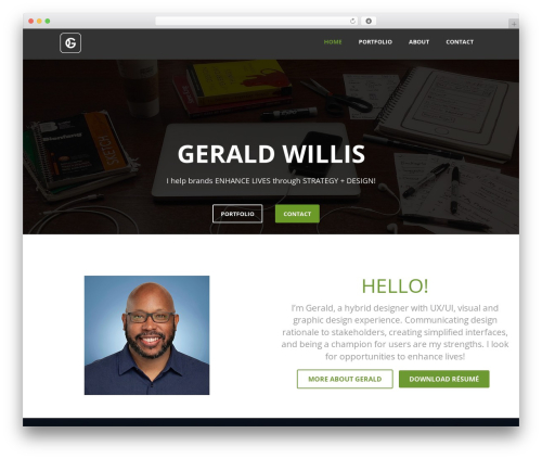 Optimizer PRO WordPress page theme - geraldwillis.com