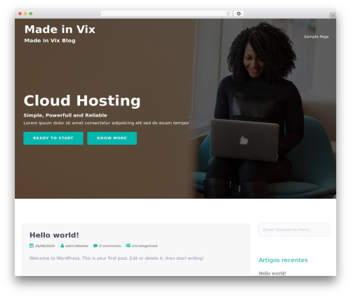 Webhost WordPress theme - madeinvix.com