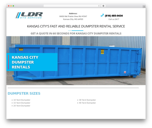 Instive essential WordPress plugin - kc-dumpsterrentals.com