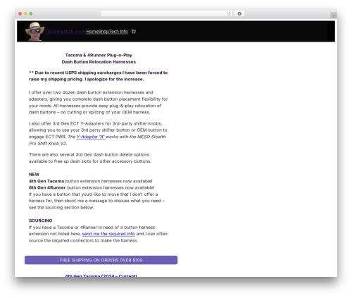 Special Text Boxes (wp-special-textboxes) free WordPress plugin - tacomabob.com