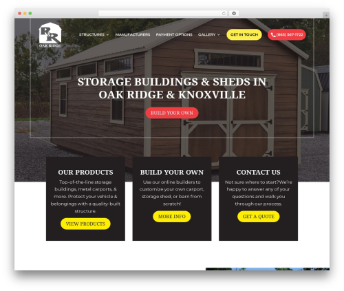 Divi WordPress theme - randrbuildingsoakridge.com