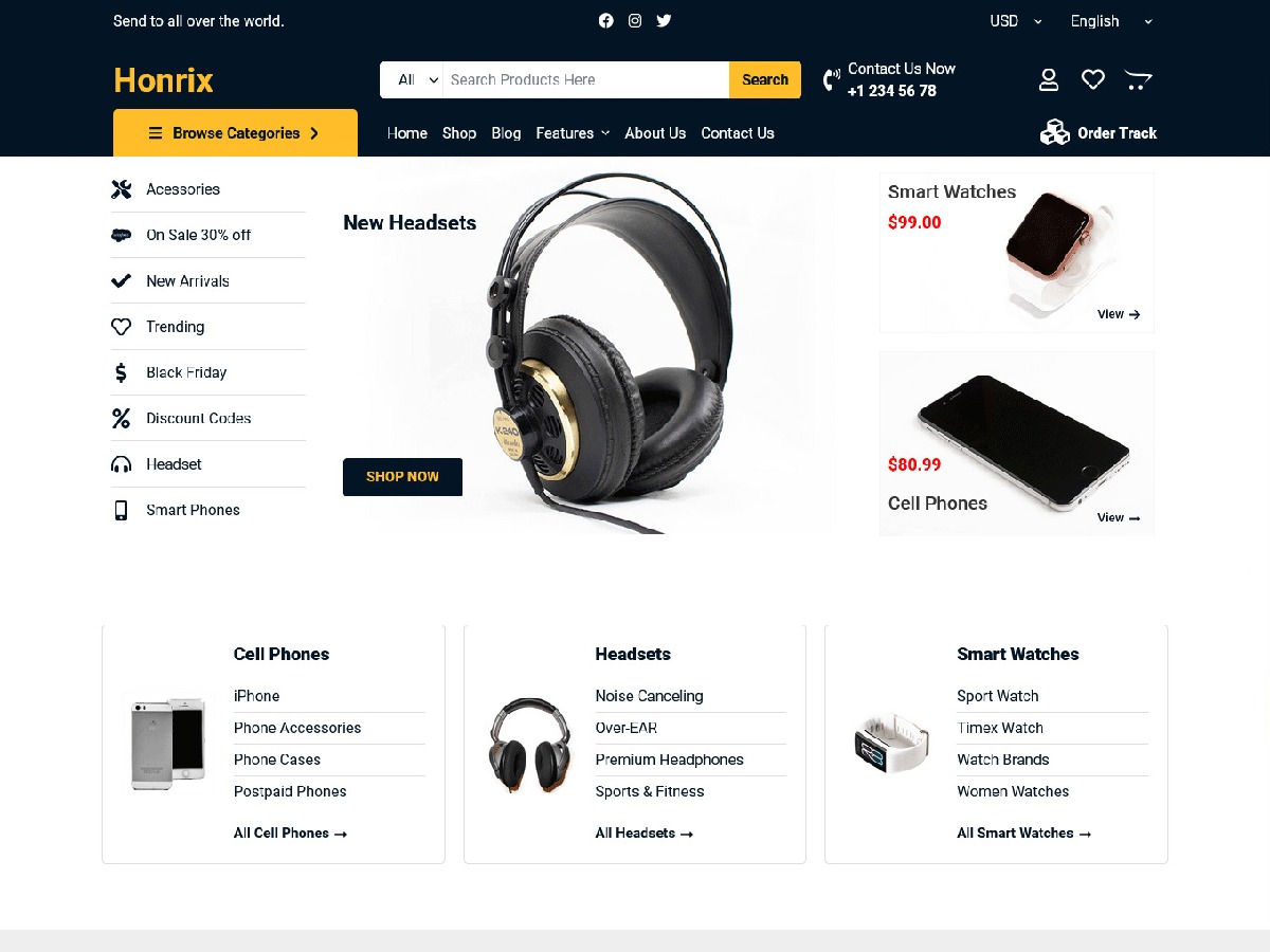 Honrix WordPress ecommerce theme Honrix WordPress ecommerce theme