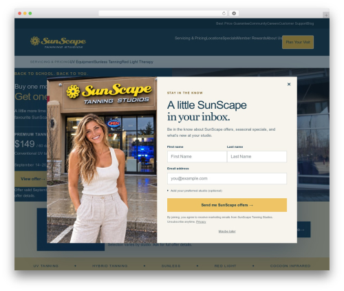 Gravityformsmailchimp WordPress plugin - sunscapetanning.com