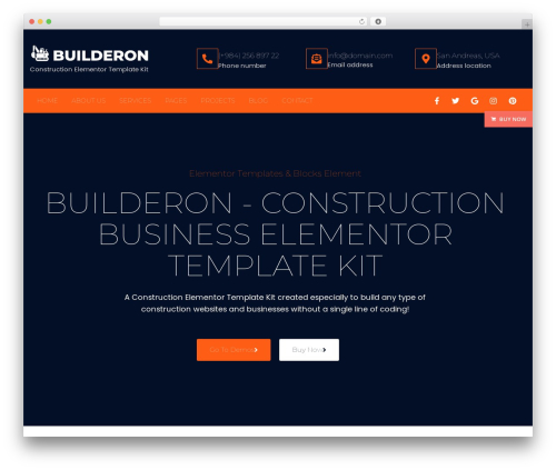 Bosa buy now WordPress plugin - demo.bosathemes.com/builderon
