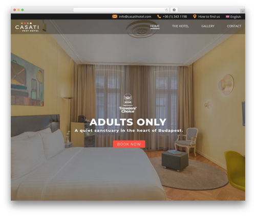 customTheme WP theme - casatibudapesthotel.com