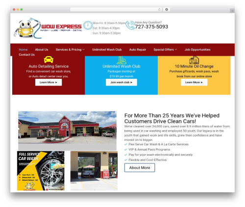Daltech WordPress theme - wowexpresstrinity.com
