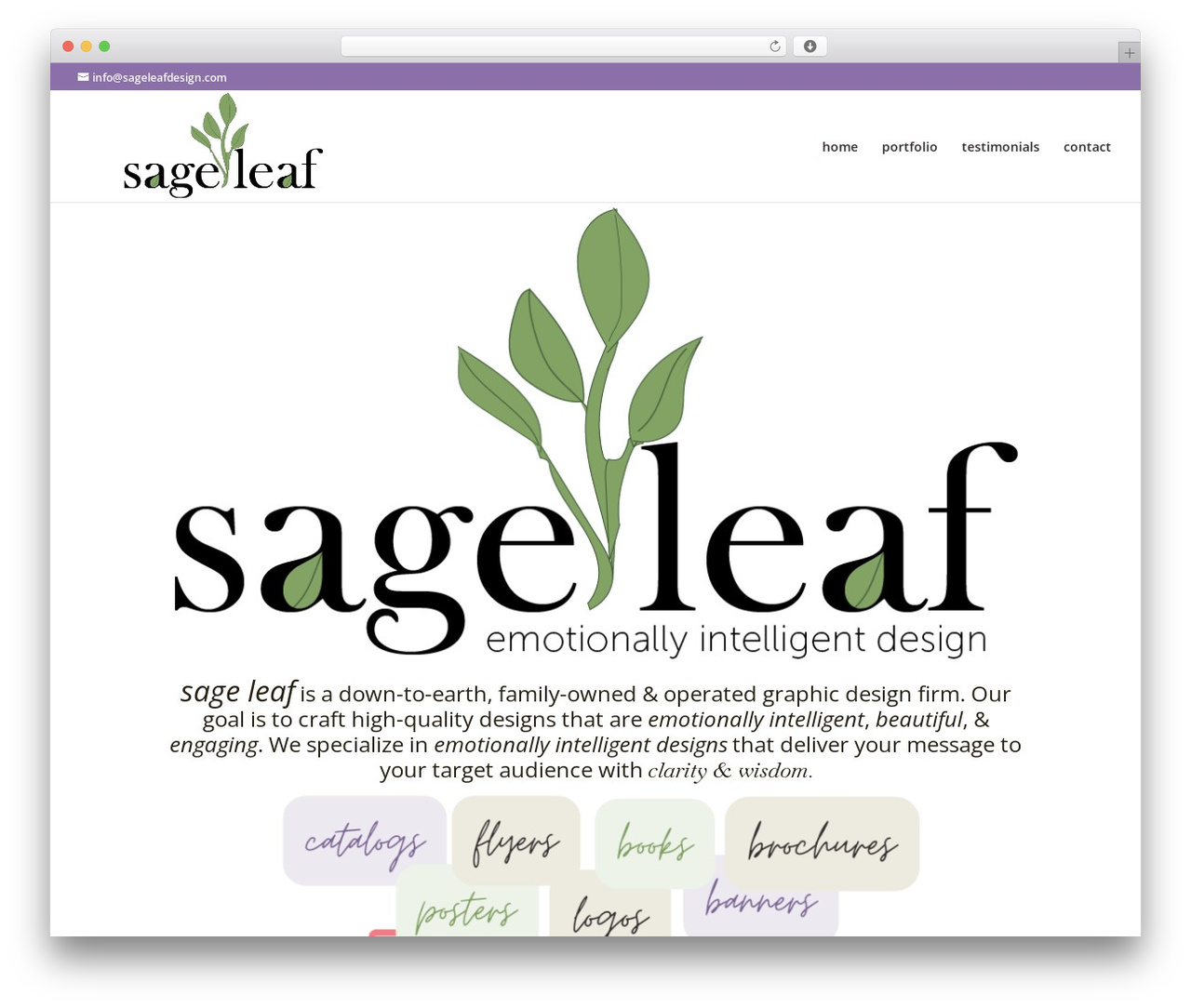 Divi theme WordPress - sageleafdesign.com