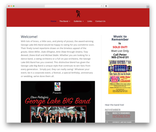 Responsive tabs pro WordPress plugin - georgelakebigband.com