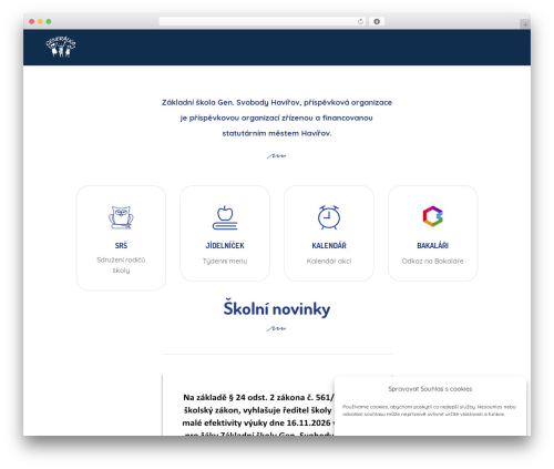 ECOLE theme WordPress - zssvobody.cz