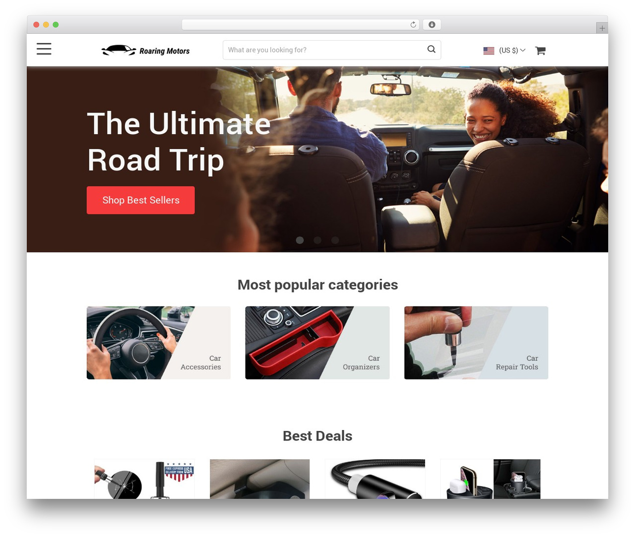 El Greco best WooCommerce theme - roaring-motors.com