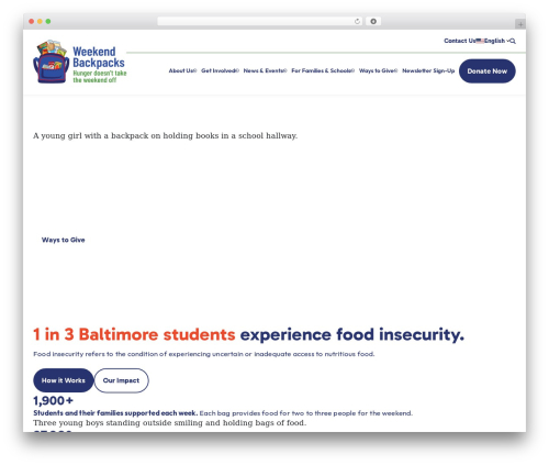 Elevation WordPress theme - weekendbackpacks.org
