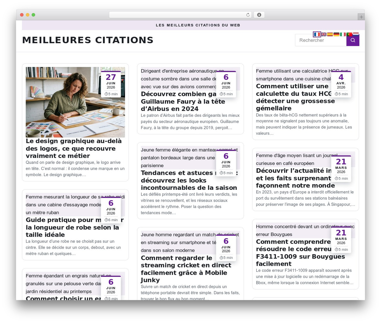 Esteem theme WordPress - meilleurescitations.com Esteem theme WordPress - meilleurescitations.com