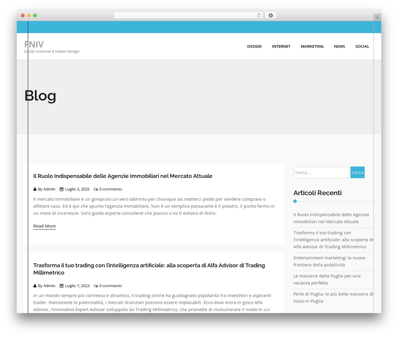 Ethics theme WordPress - fniv.it
