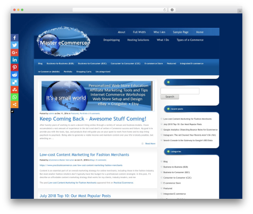 StudioBlue WordPress theme - masterecommercetoday.com