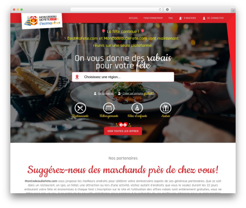 Theme WordPress PUBinteractive - moncadeaudefete.com