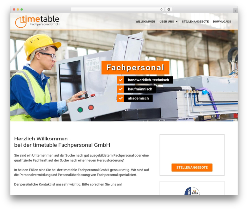 Zvoove recruit jobboard WordPress plugin - timetable-fachpersonal.de