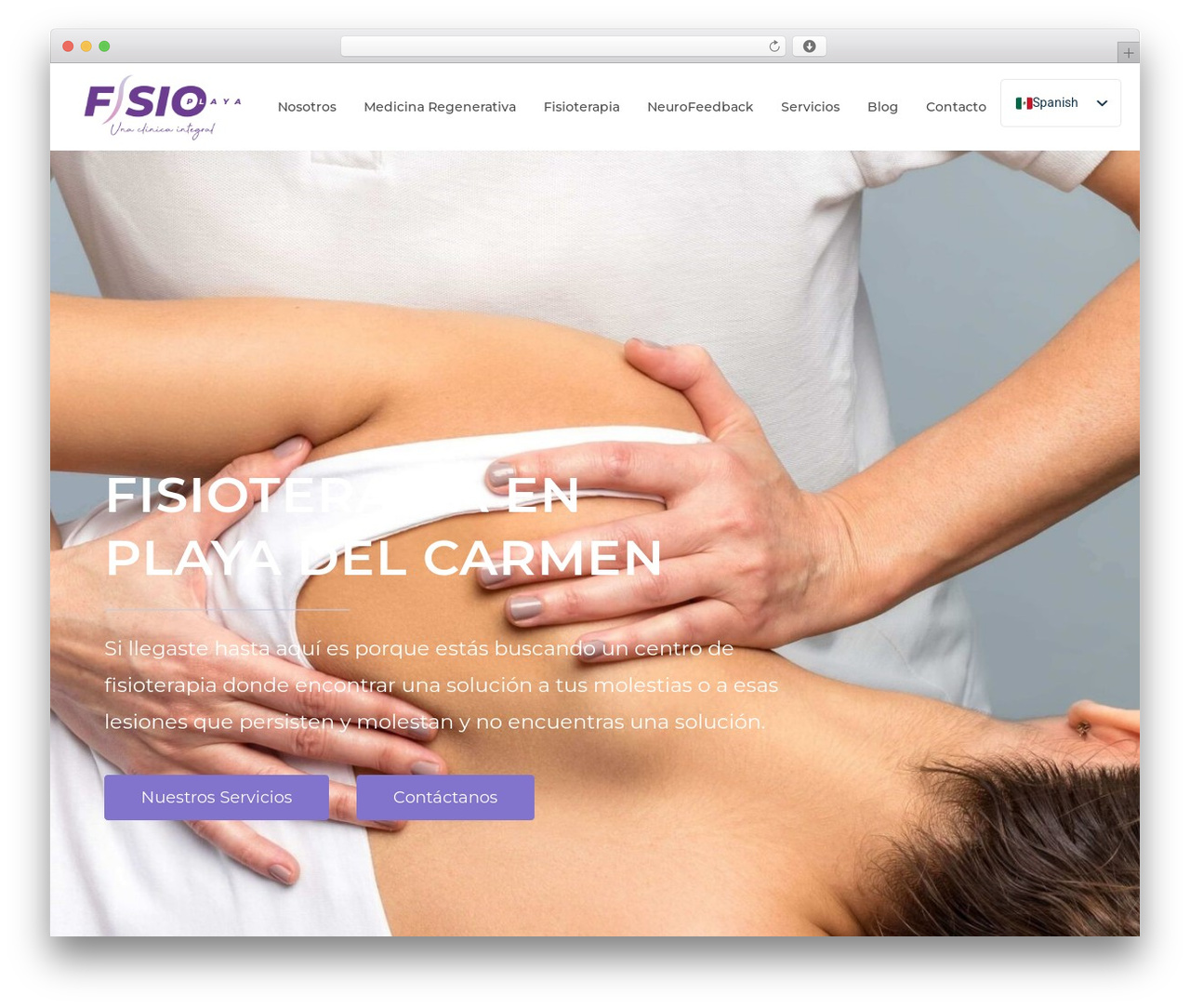 WordPress theme Convertio - fisioterapiaenplaya.com