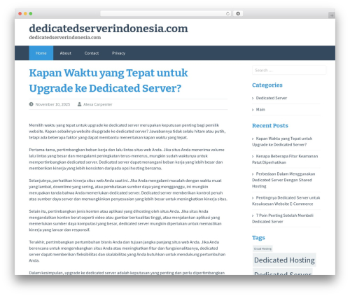 WordPress theme FlatOn - dedicatedserverindonesia.com