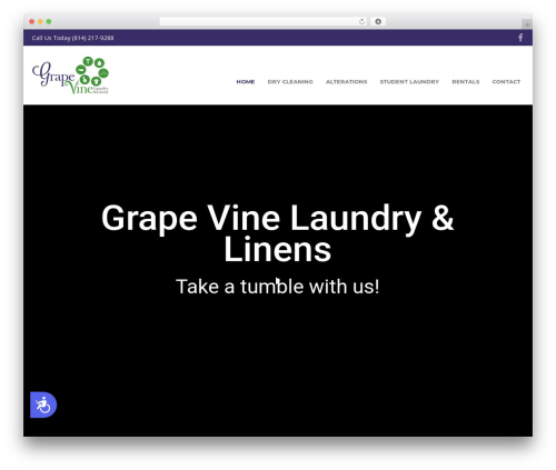 WordPress theme Grapevine - grapevinelaundryandlinens.com