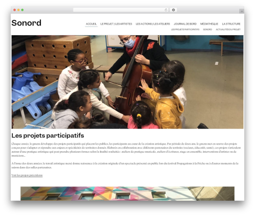 WordPress theme Sonord - sonord.fr