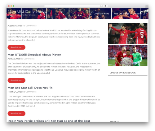 Customize Feeds for Twitter (twitter-tweets) free WordPress plugin - manutddailynews.com