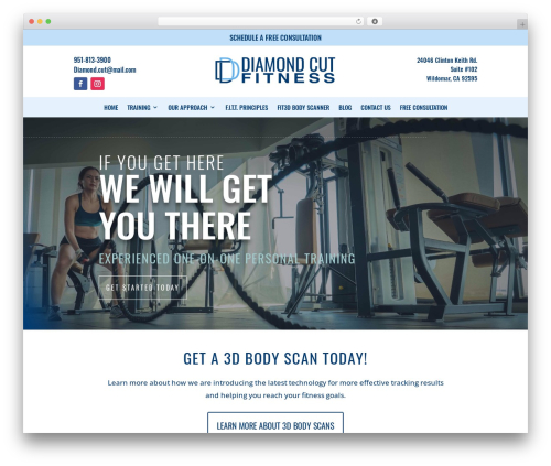 base WP theme - diamondcutfit.com