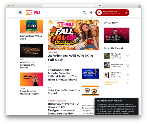 Alpha media consent banner WordPress plugin - mix95.com