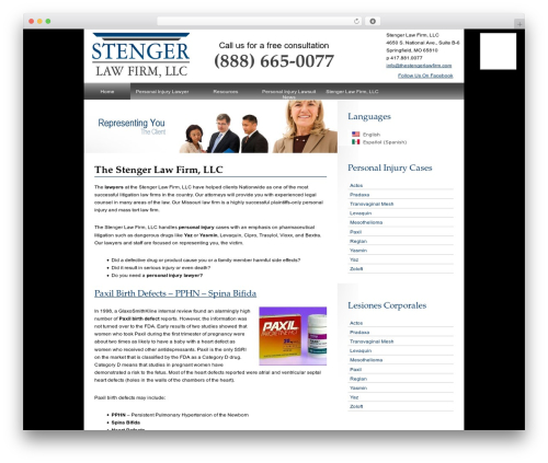 deCoder WordPress theme for business - thestengerlawfirm.com