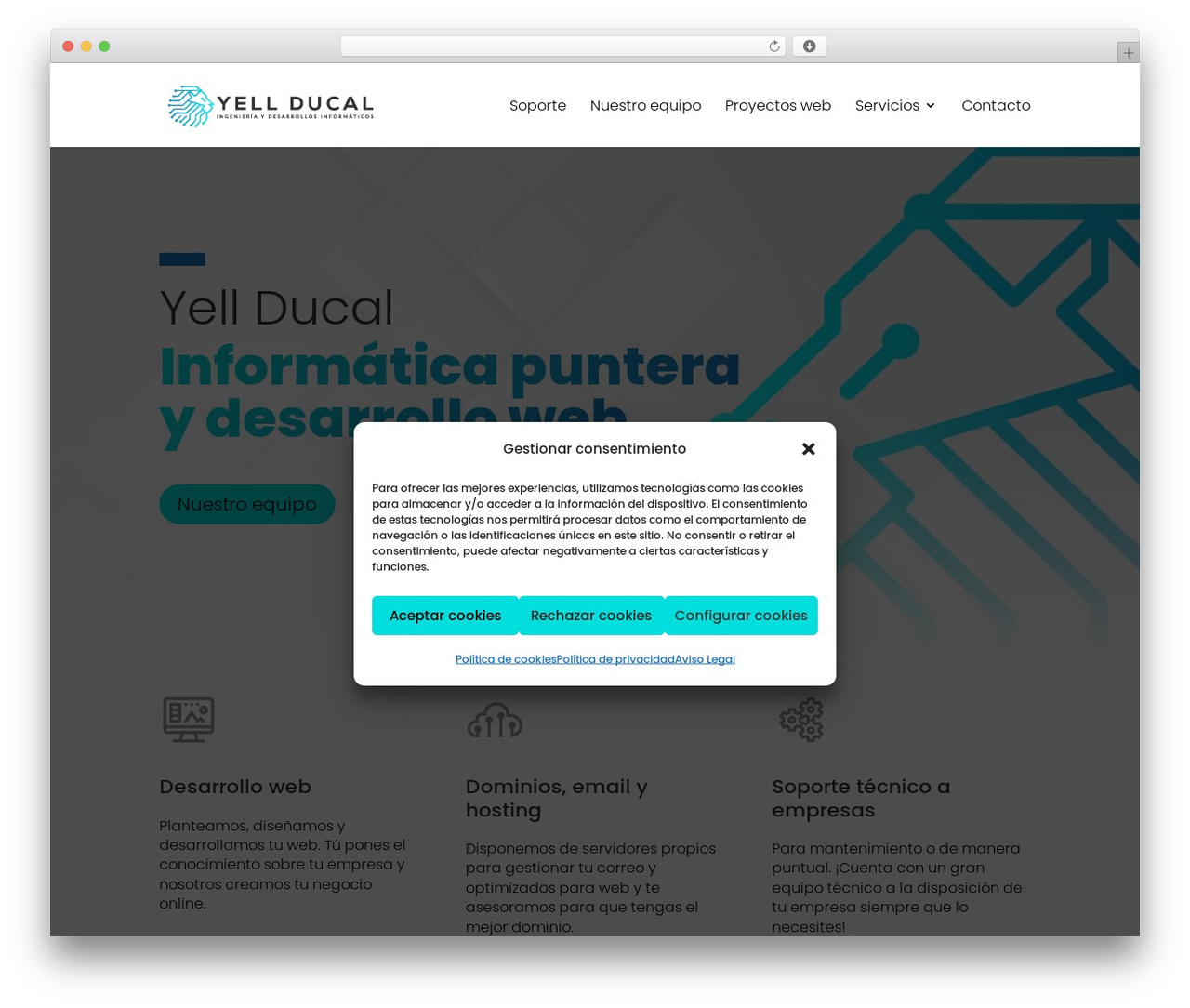 Yell Ducal theme WordPress - yellducal.es