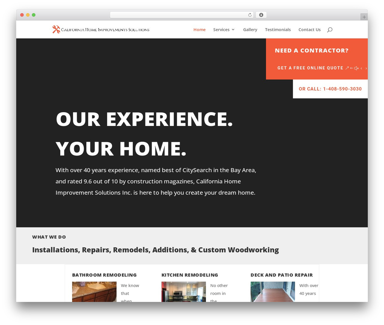 Divi WordPress theme - chisconstruction.com