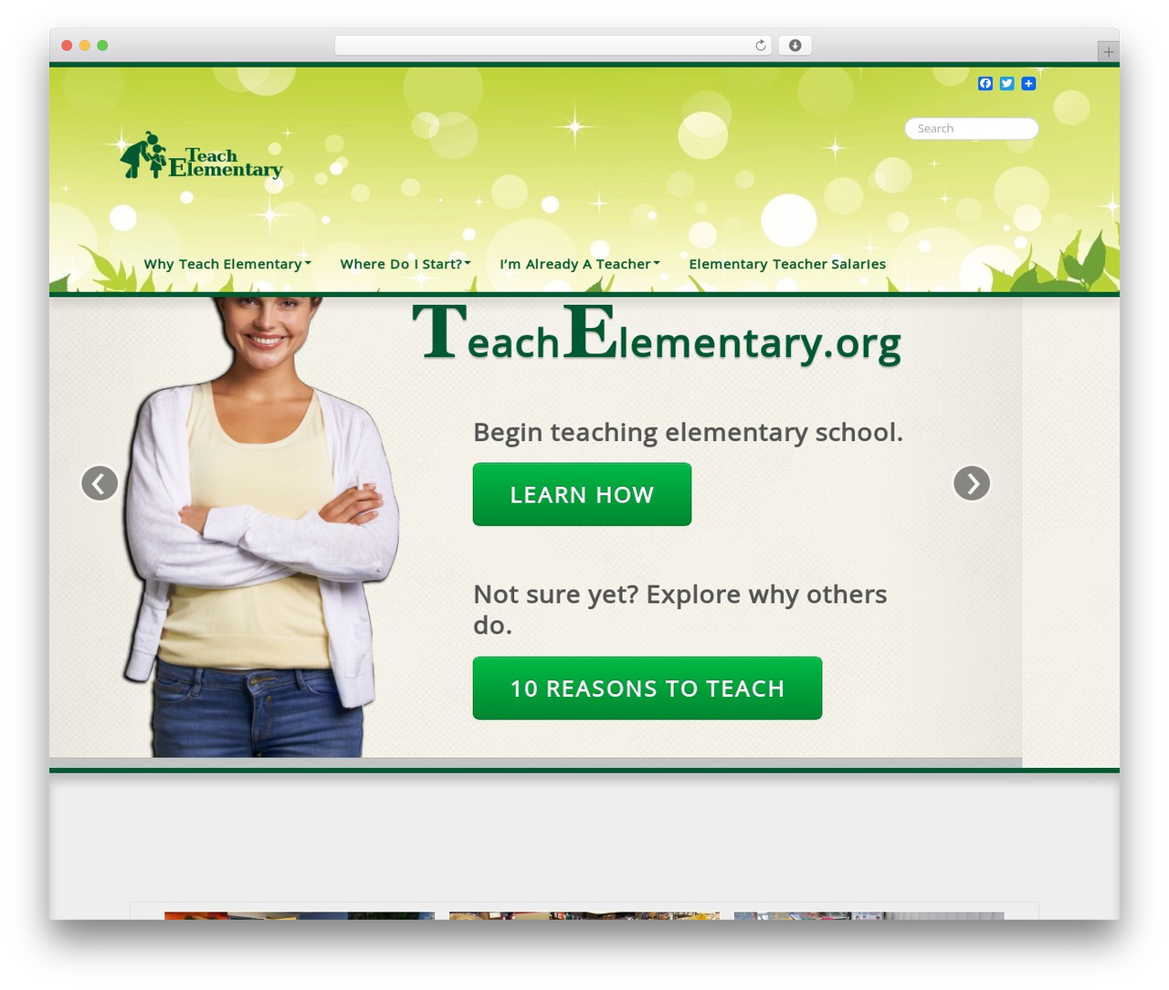 elementary-bootstrap WordPress website theme - teachelementary.org