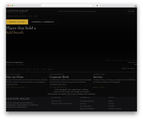 Flatbase wallpapers WordPress theme - cliftonhaley.com