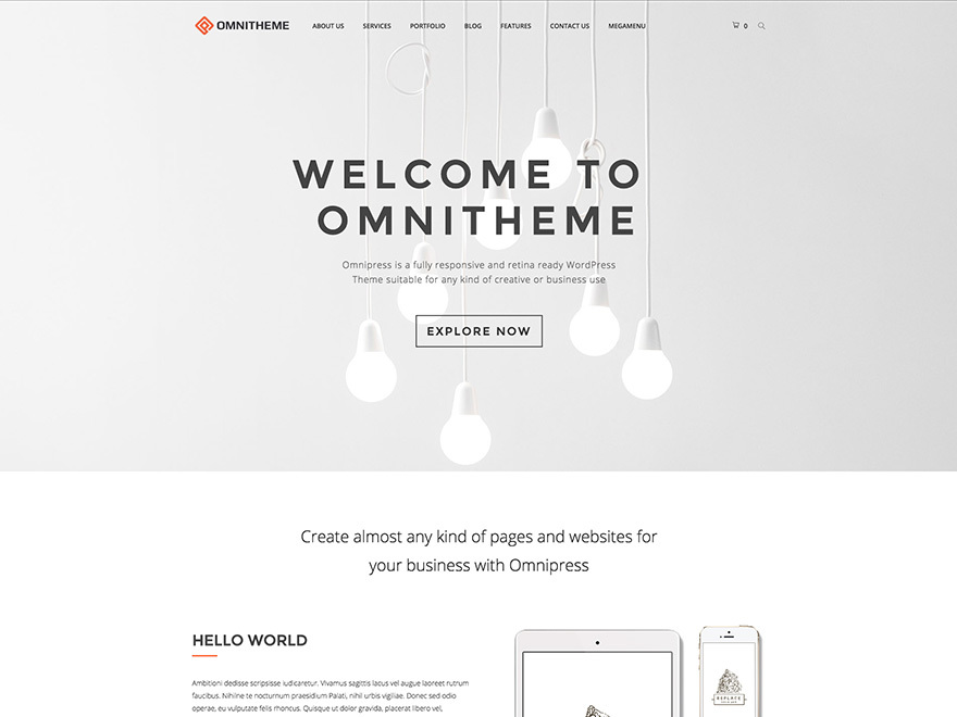 Omnitheme child theme WordPress theme by djavaweb