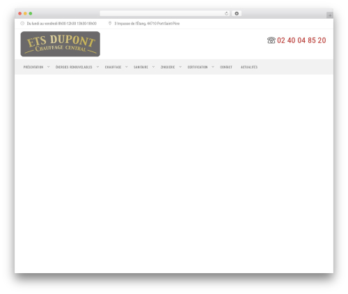 Termosolar WordPress theme - ets-dupont.fr