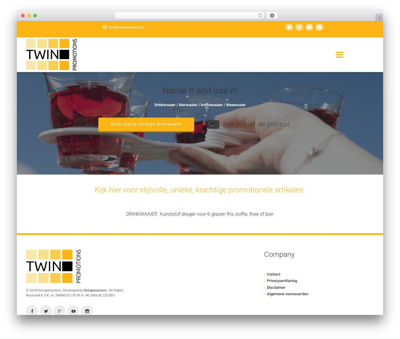 Theme WordPress CleanLab - twinpromotions.nl